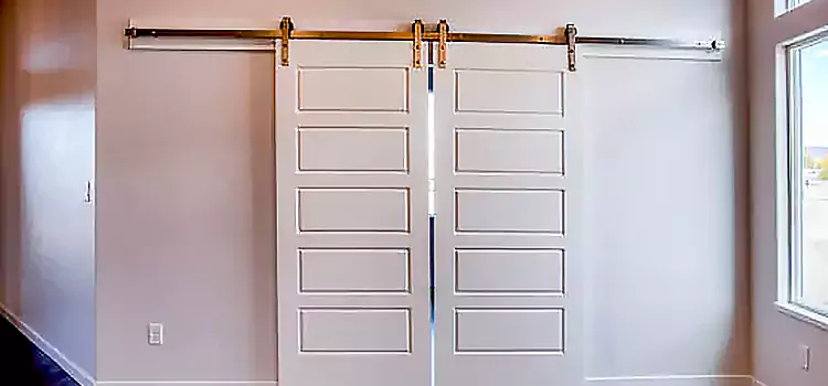 Glass Barn Door with Installation Hardware Kit North Amityville